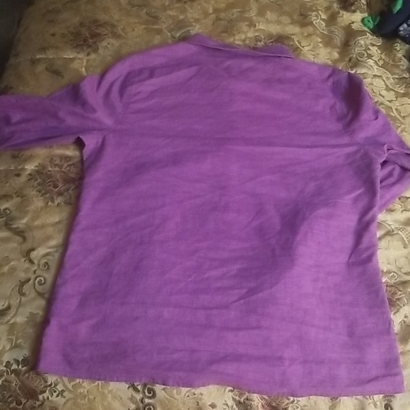 PRANA purple hemp button up shirt - Picture 7 of 7